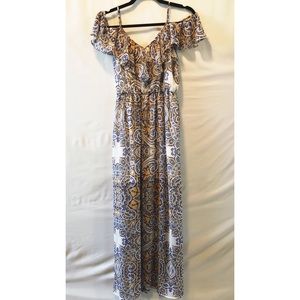 As U Wish Blue & Yellow Dress